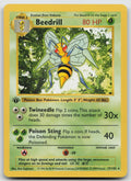Beedrill Rare 1st Edition Base Set (Shadowless) 17/102 LP