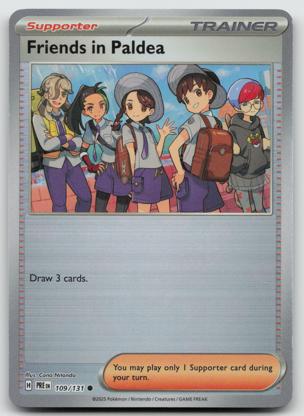 Friends in Paldea - (Poke Ball Pattern) Holo SV: Prismatic Evolutions 109/131 NM