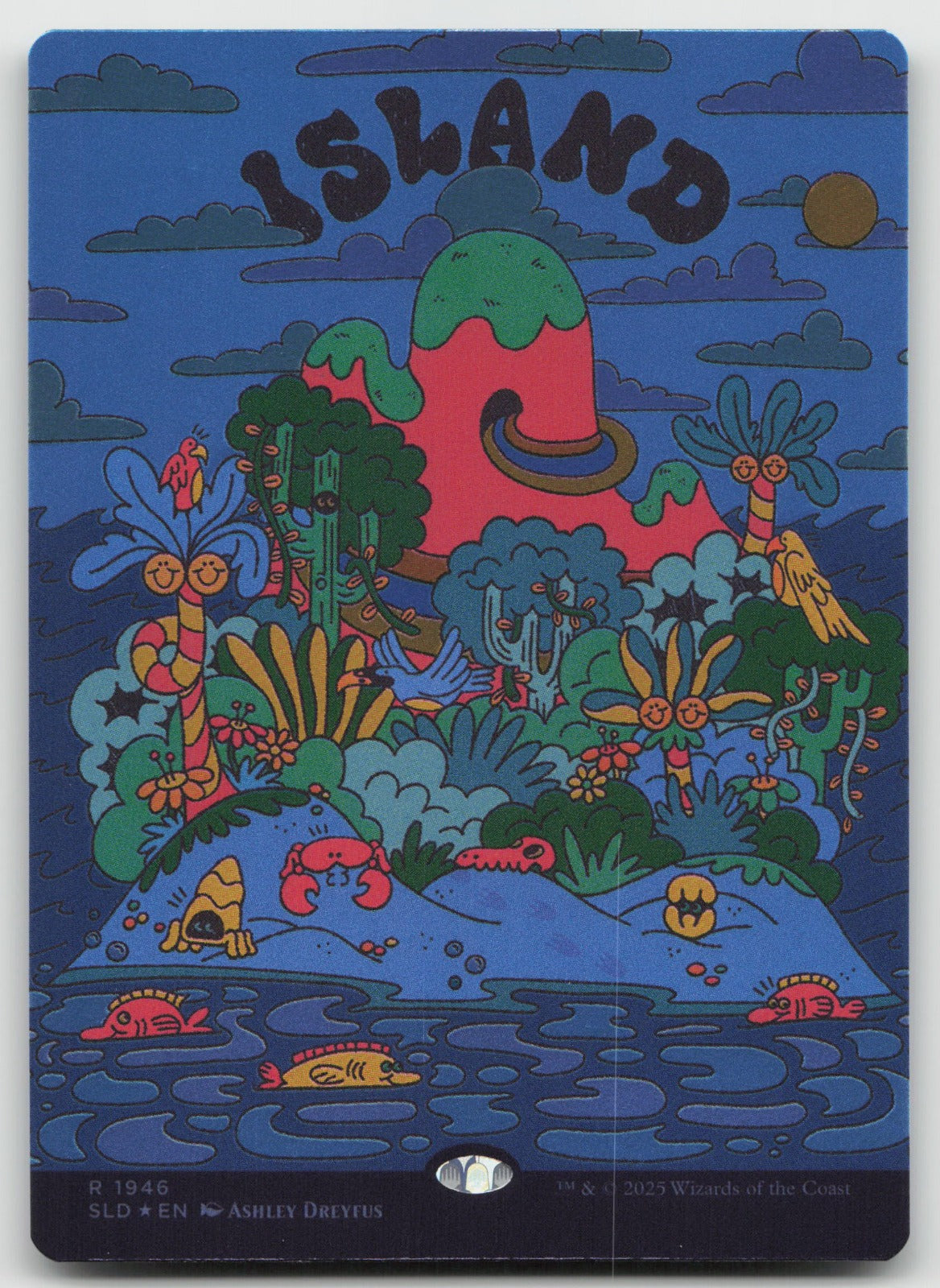 Island (Rainbow Foil) R Foil Secret Lair Drop Series 1946 NM