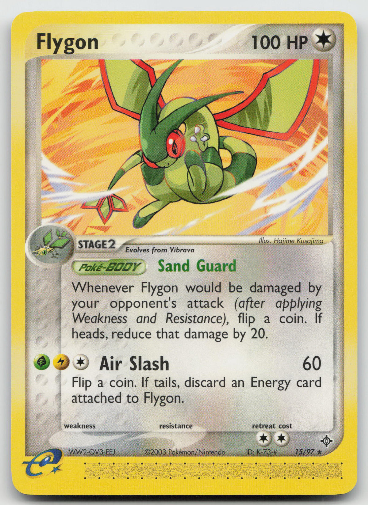 Flygon Rare Normal Dragon 15/97 LP
