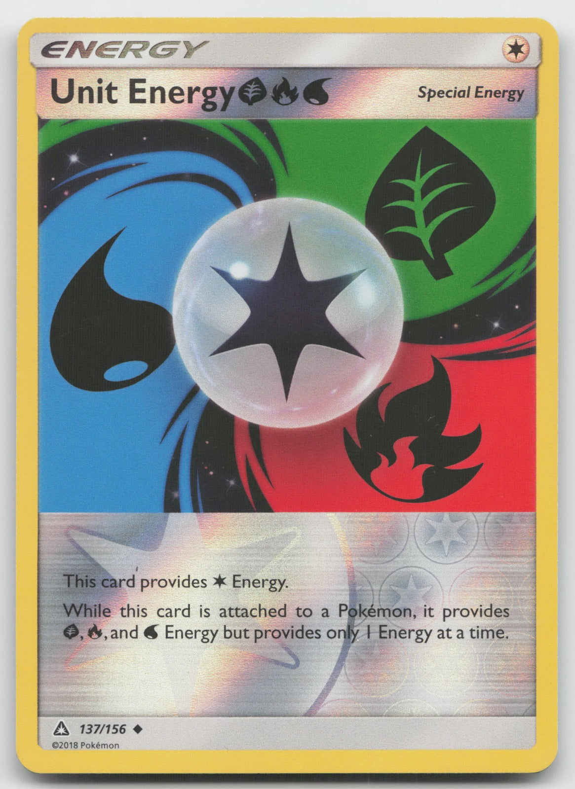 Unit Energy GRW Reverse Holo Uncommon SM - Ultra Prism 137/156 NM