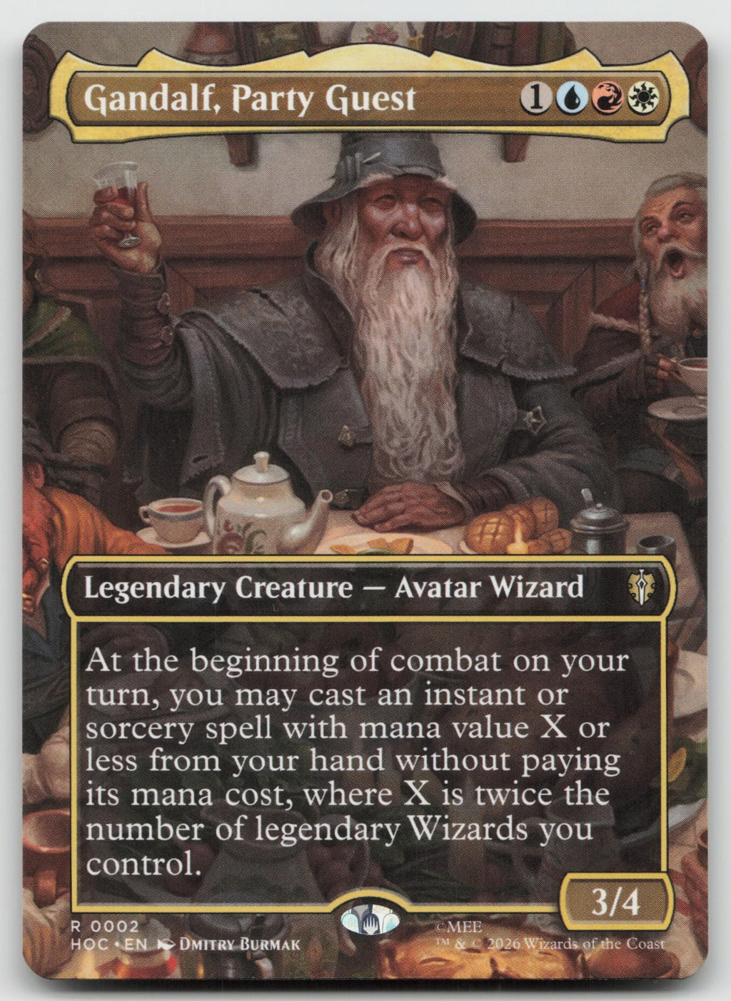 Gandalf, Party Guest (Borderless) R The Hobbit: Eternal-Legal 2 NM