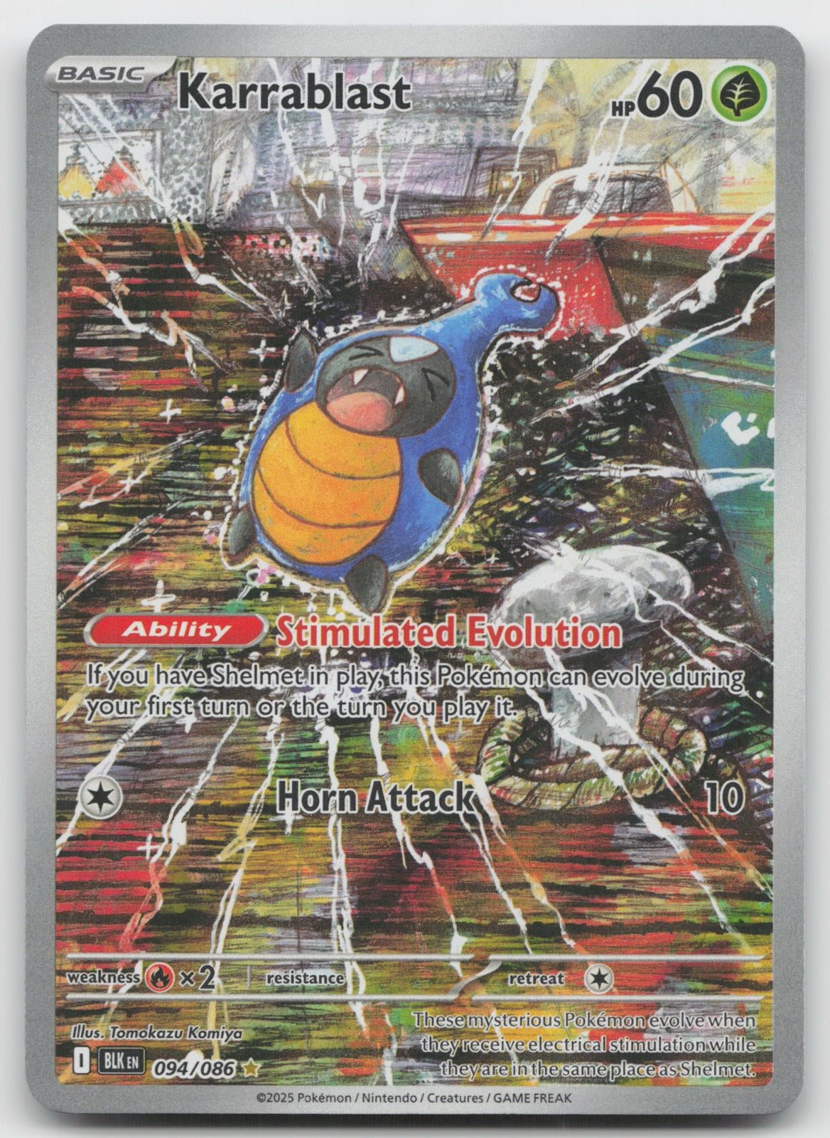 Karrablast Holo Illustration Rare SV: Black Bolt 094/086 NM