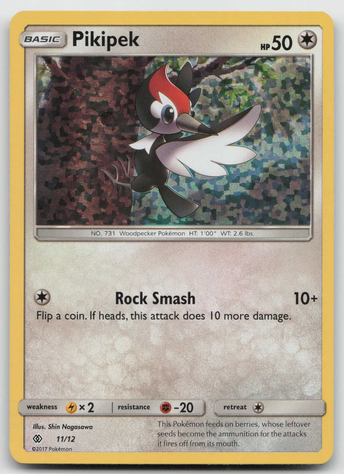Pikipek - Holo McDonald's Promos 2017 11/12 NM