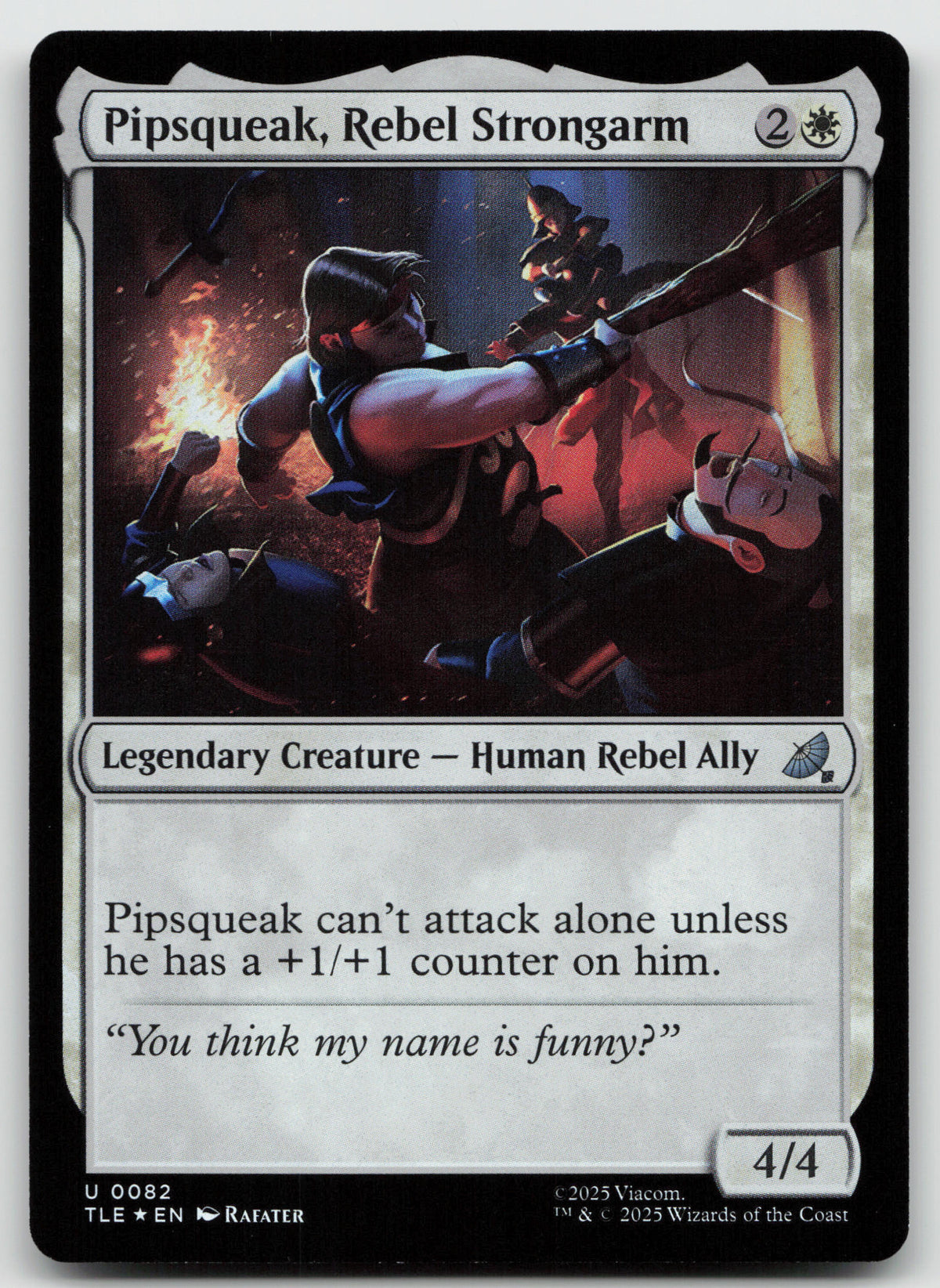 Pipsqueak, Rebel Strongarm U Foil Avatar: The Last Airbender: Eternal-Legal 0082