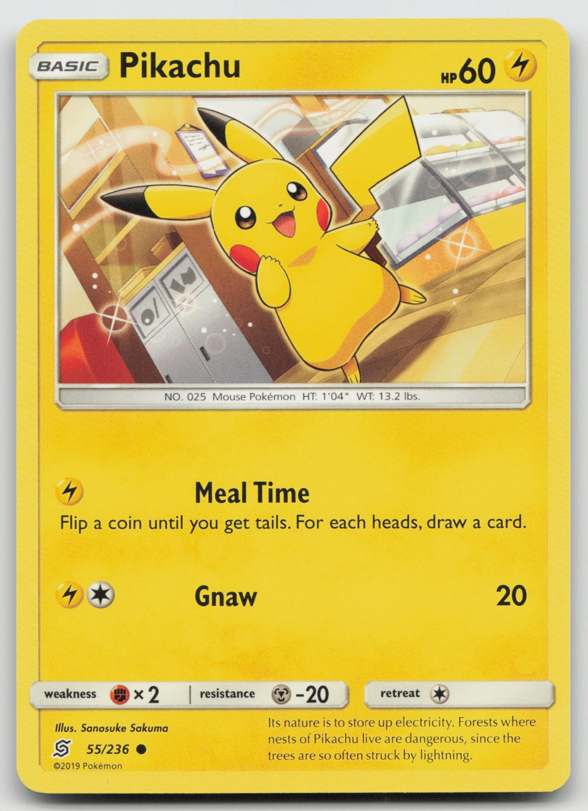 Pikachu (55) Common SM - Unified Minds 55/236 NM