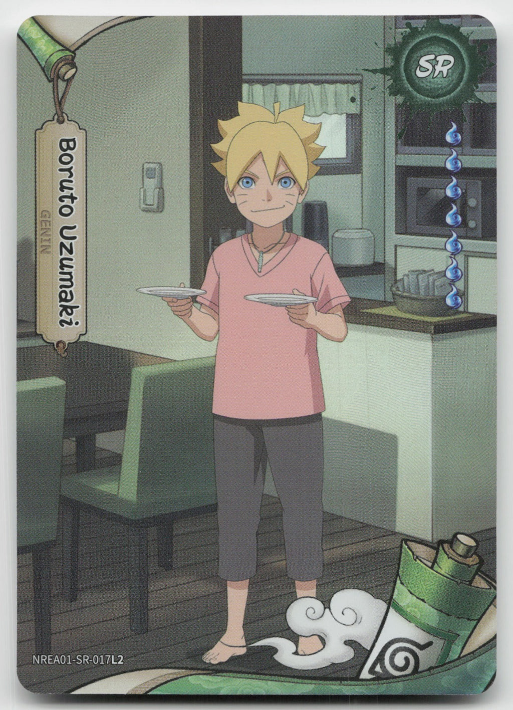 Boruto Uzumaki Base SR Earth Scroll Series 1 017L2 NM