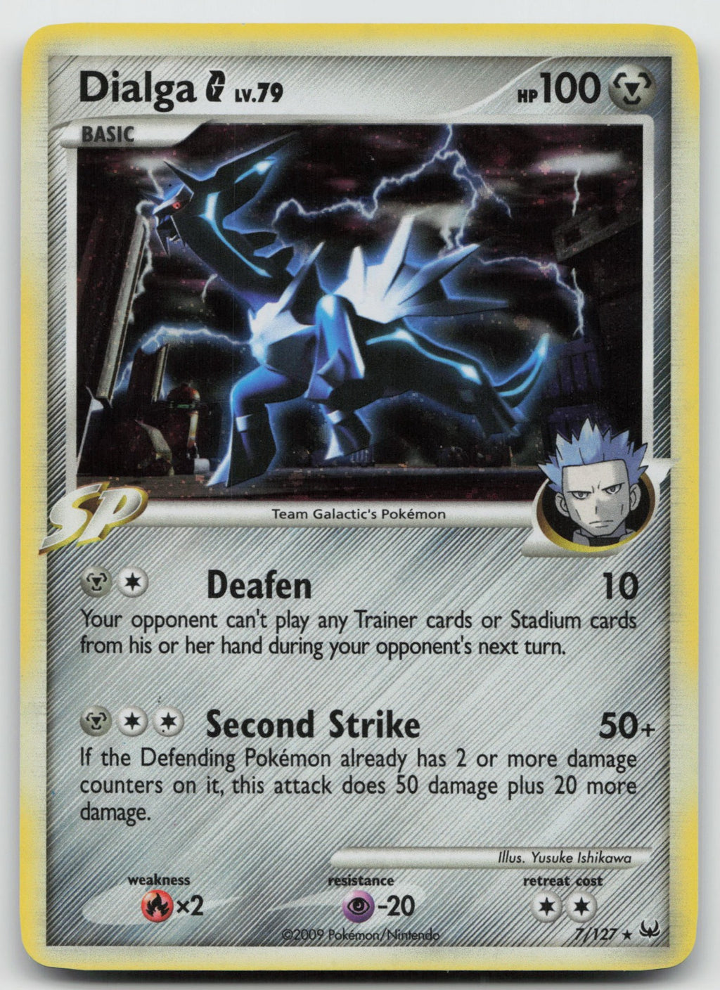 Dialga G Holo Rare Platinum 7/127 NM