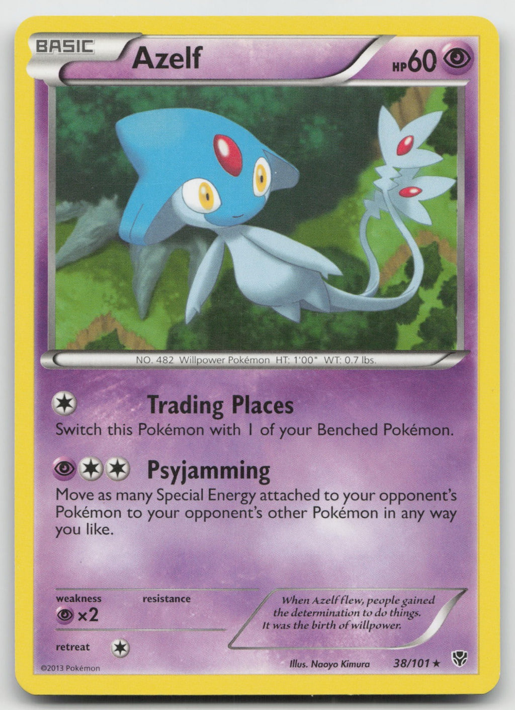 Azelf Rare Plasma Blast 38/101 LP