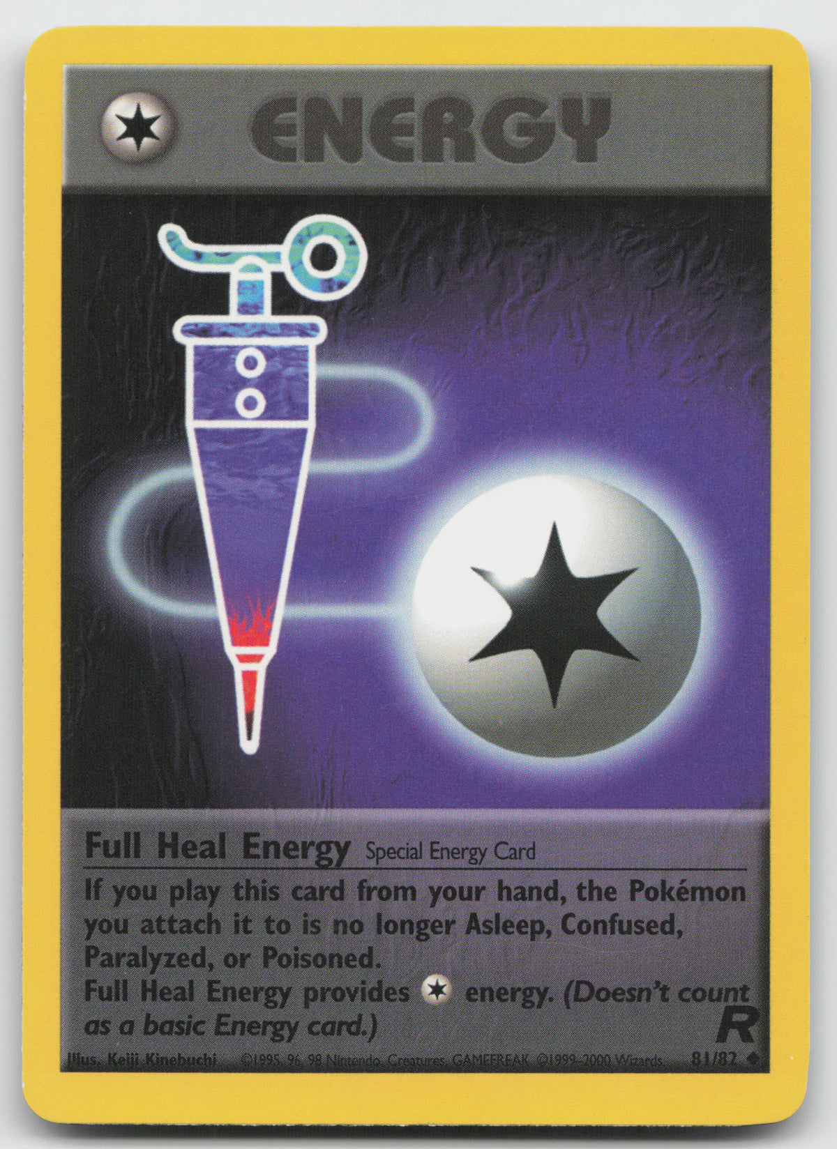 Full Heal Energy Uncommon Unlimited Team Rocket 81/82 LP