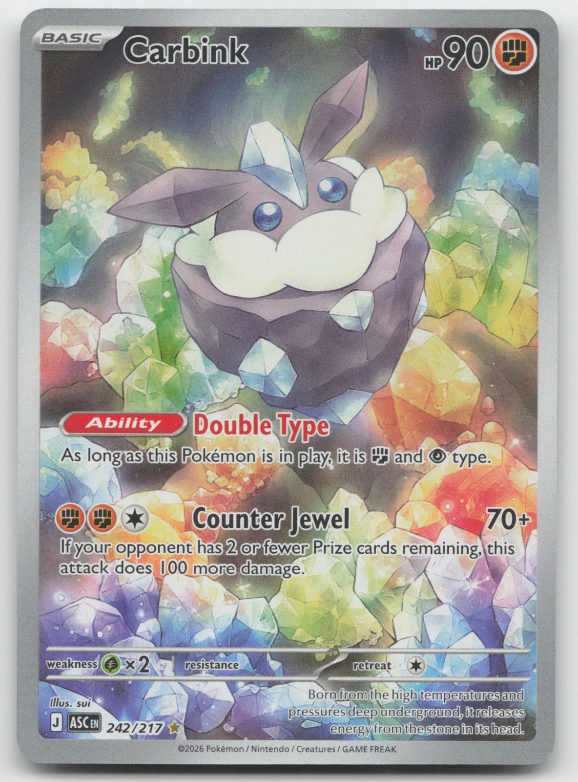 Carbink Holo Illustration Rare ME: Ascended Heroes 242/217 NM