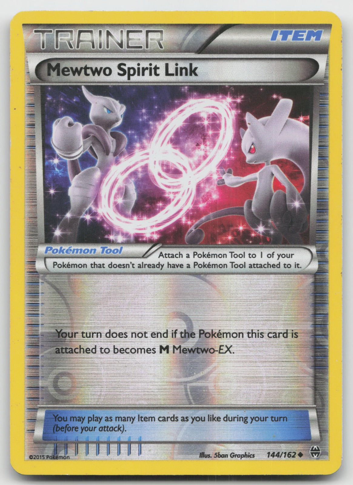 Mewtwo Spirit Link Uncommon Reverse Holo XY - BREAKthrough 144/162 HP
