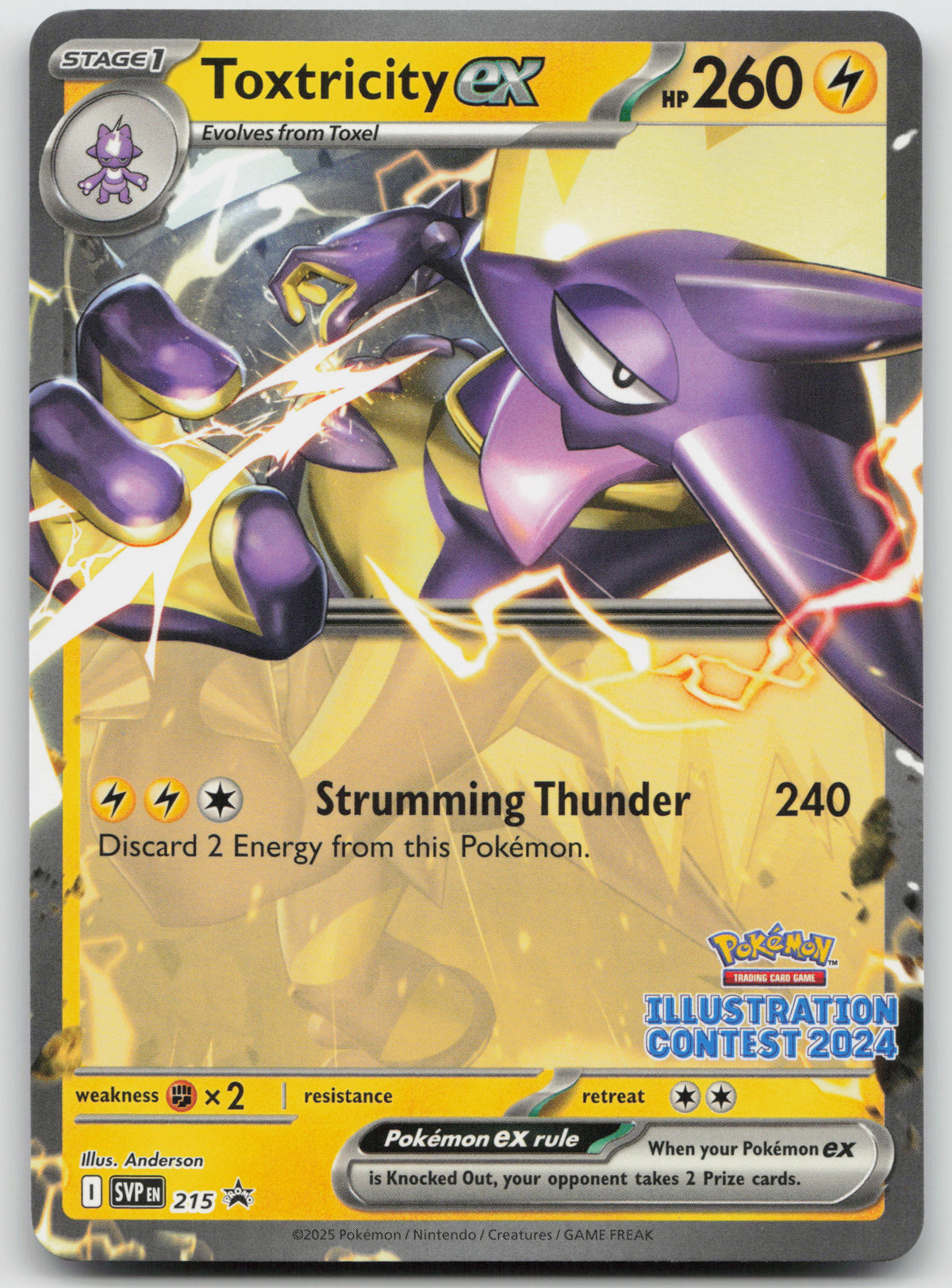 Toxtricity ex (Illustration Contest 2024) SV: Scarlet & Violet Promo SVP215 NM