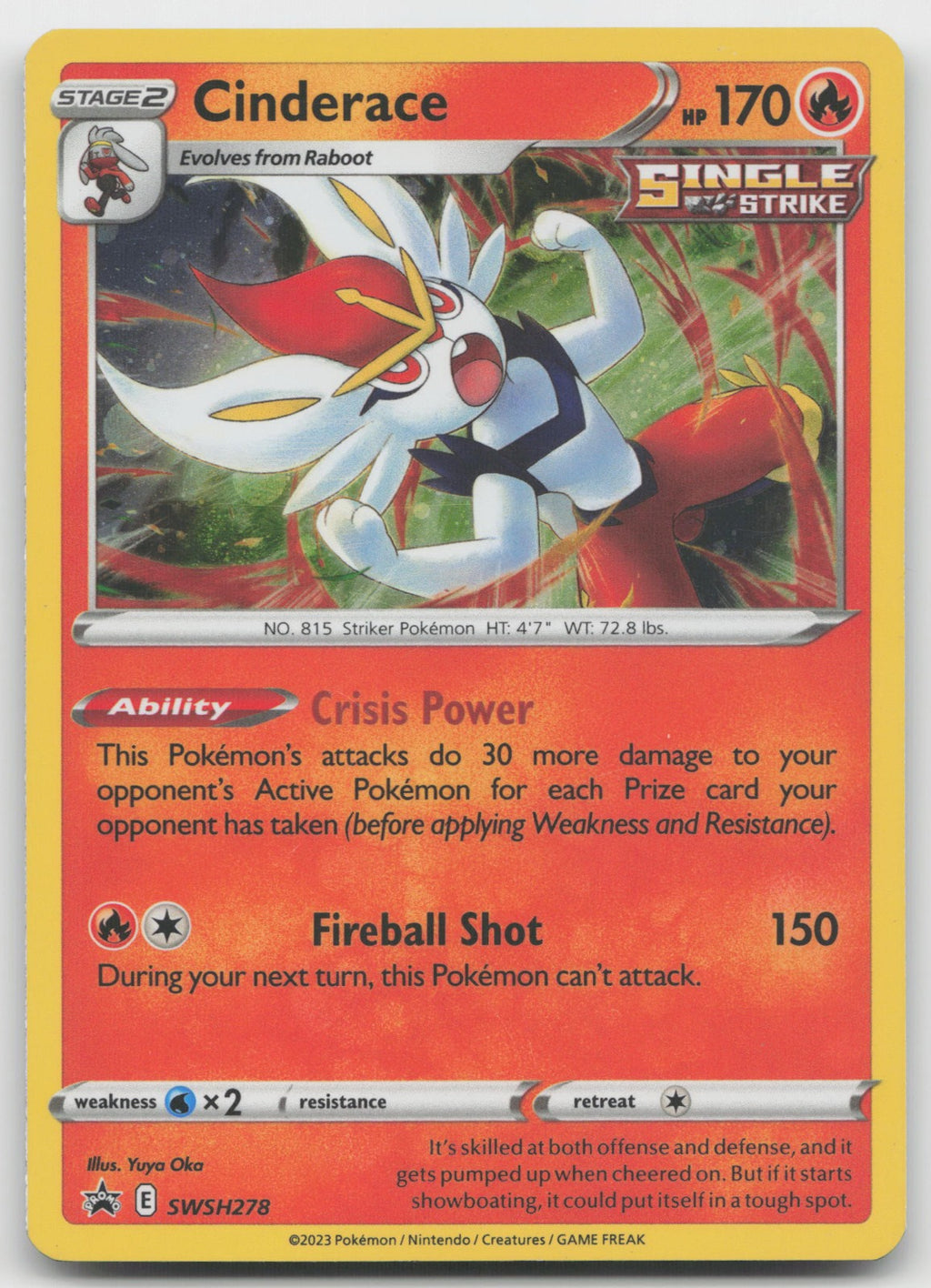 Cinderace Promo Holo SWSH: Sword & Shield Promo Cards SWSH278 NM