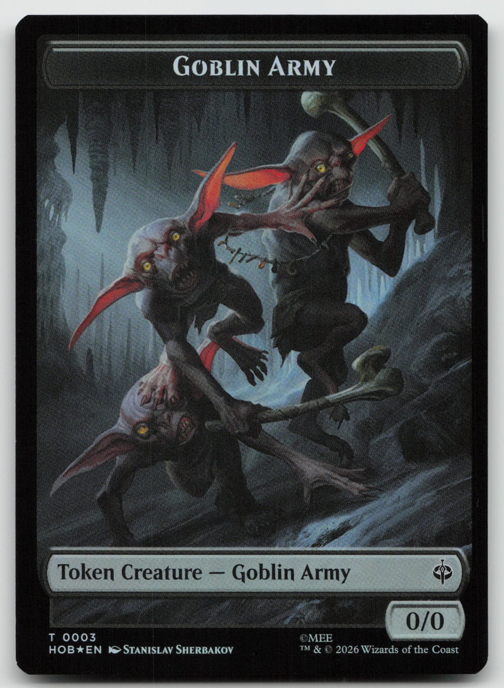 Goblin Army (0003) // Treasure (0012) Double-Sided Token T Foil The Hobbit NM