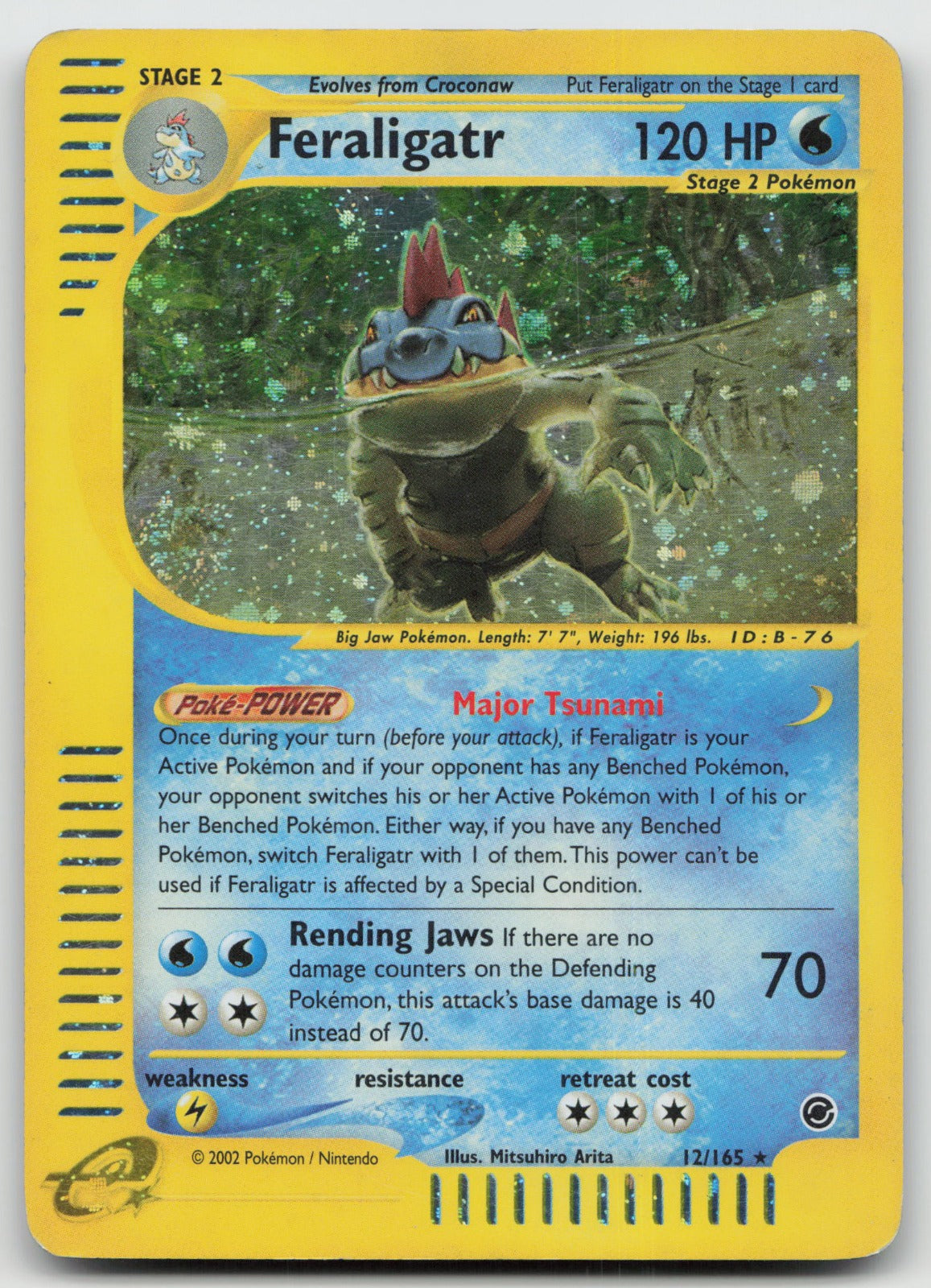 Feraligatr Holo Rare Expedition 12/165 HP