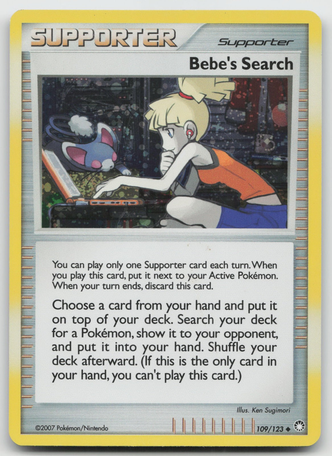 Bebe's Search (Cosmos Holofoil) Promo Holo Mysterious Treasures 109/123 DMG