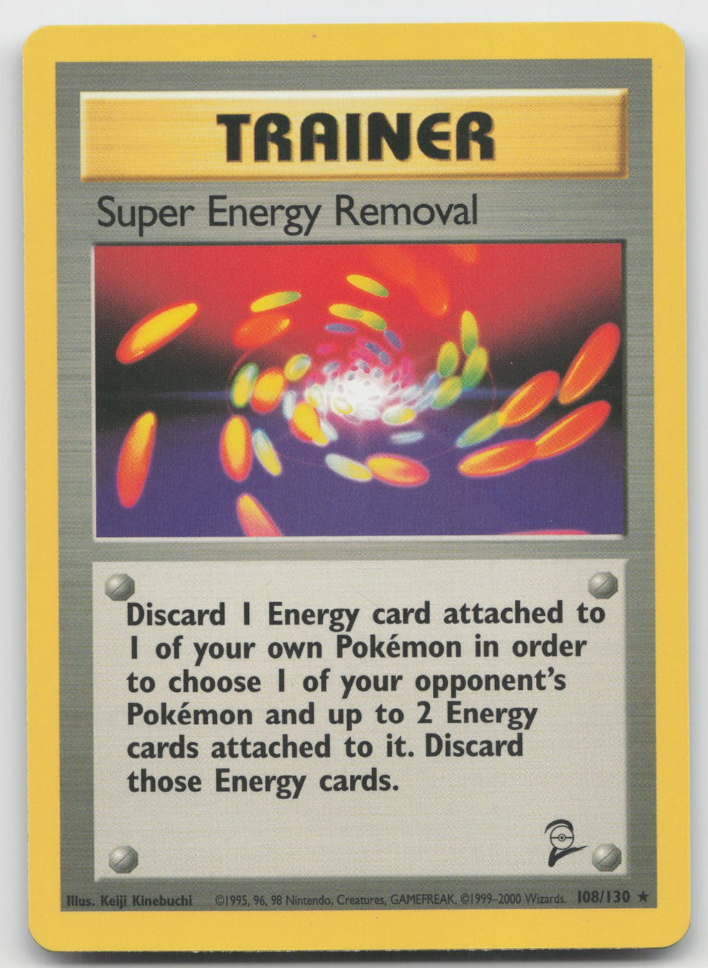 Super Energy Removal Rare Base Set 2 108/130 NM