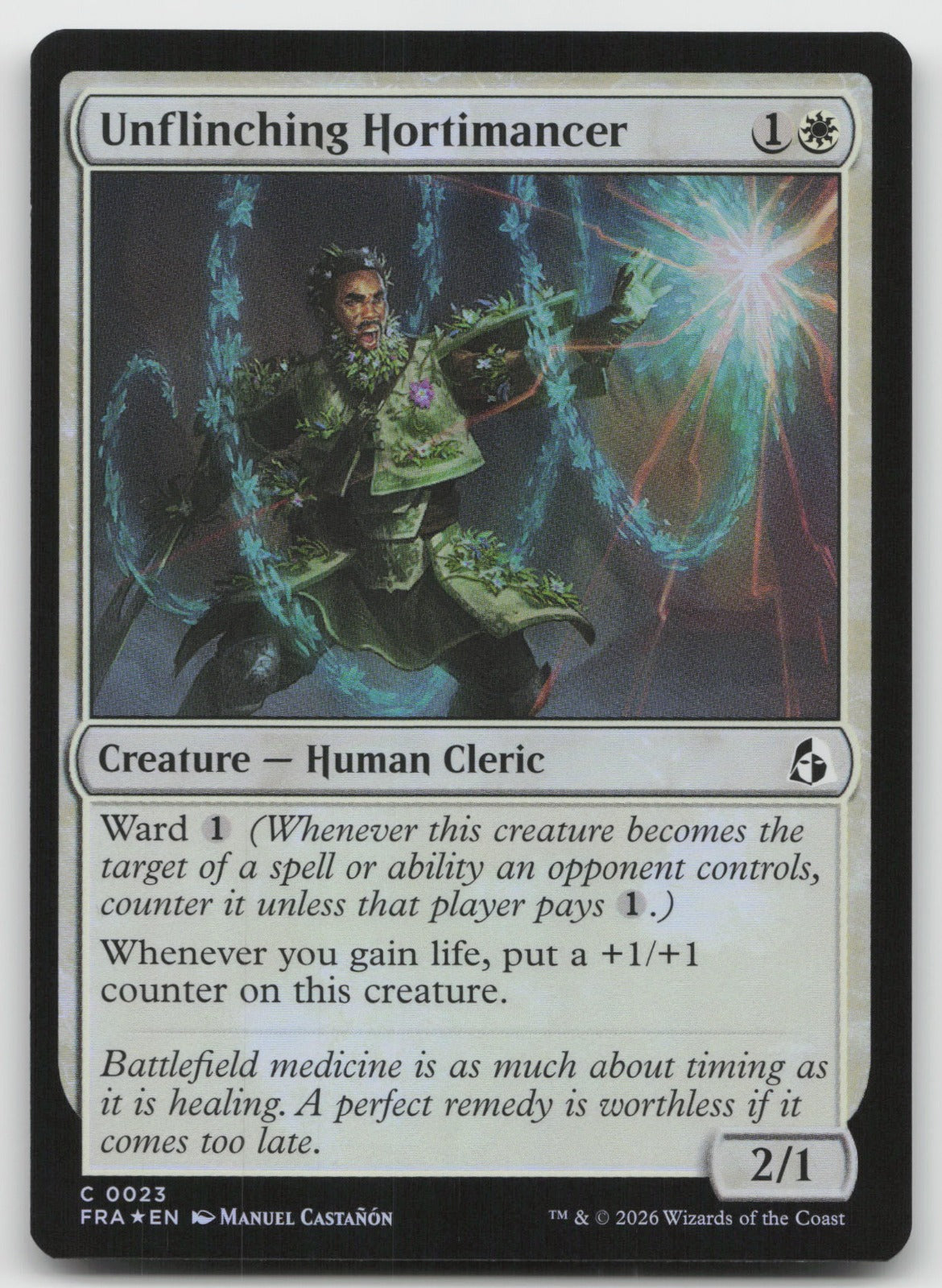 Unflinching Hortimancer C Foil Reality Fracture 23 NM