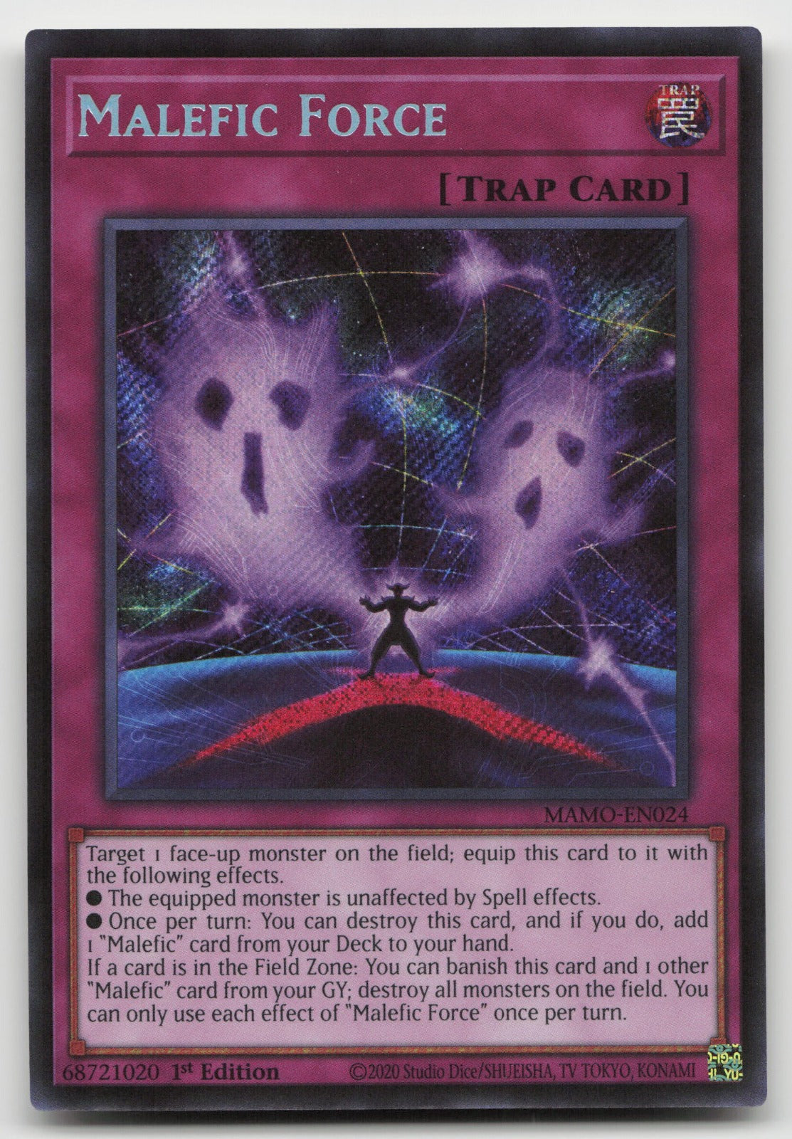 Malefic Force 1st Edition Secret Rare Magnificent Monsters MAMO-EN024 NM