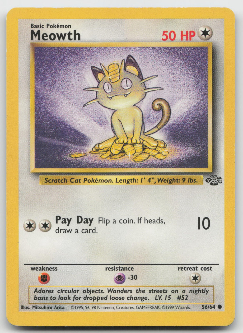 Meowth Common Unlimited Jungle 56/64 MP