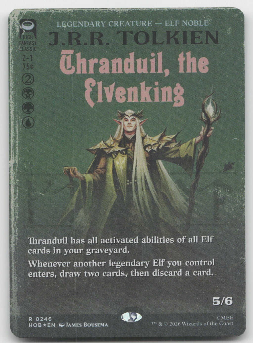 Thranduil, the Elvenking (Borderless) R Foil The Hobbit 246 NM