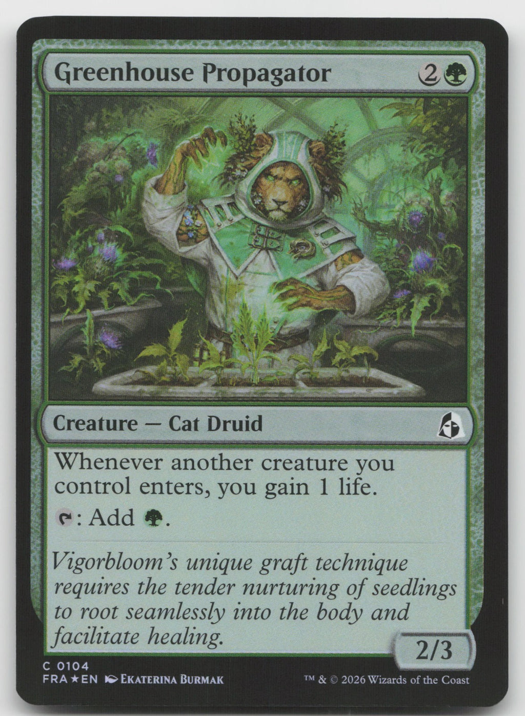 Greenhouse Propagator C Foil Reality Fracture 104 NM