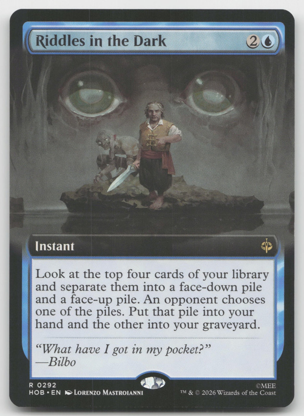 Riddles in the Dark (Extended Art) R The Hobbit 292 NM