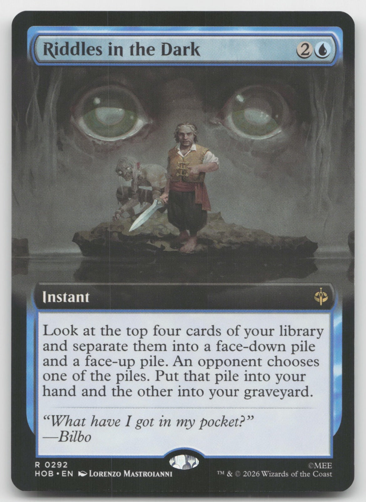 Riddles in the Dark (Extended Art) R The Hobbit 292 NM
