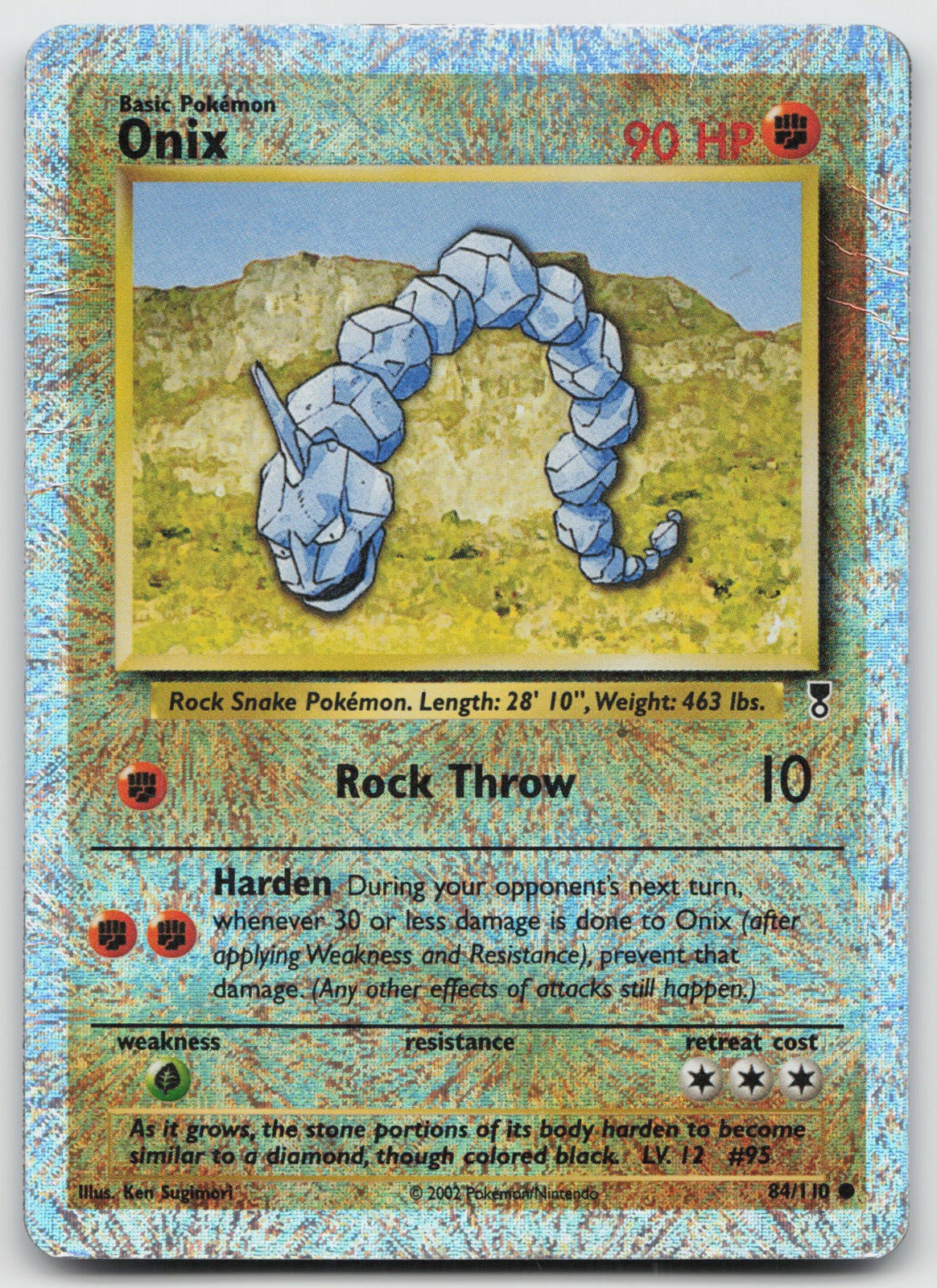 Onix Reverse Holo Common Legendary Collection 84/110 HP