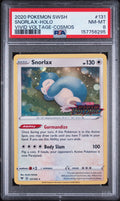 Snorlax Holo Cosmos Stamped Pokemon Sword & Shield Vivid Voltage 131/185 PSA 8