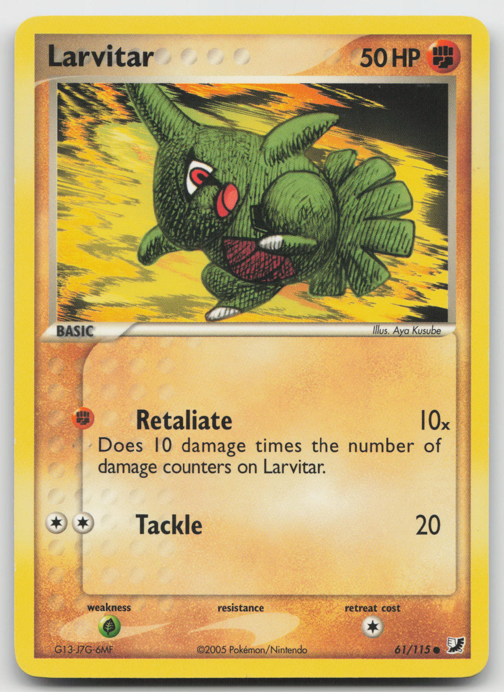 Larvitar Common Normal Unseen Forces 61/115 LP