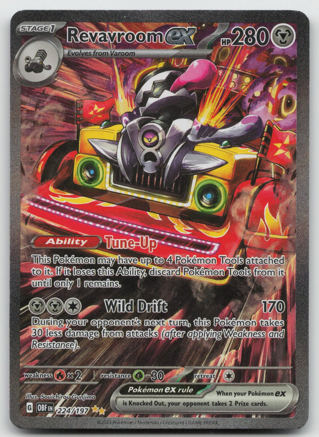 Revavroom ex Holo Special Illustration Rare SV03: Obsidian Flames 224/197 NM