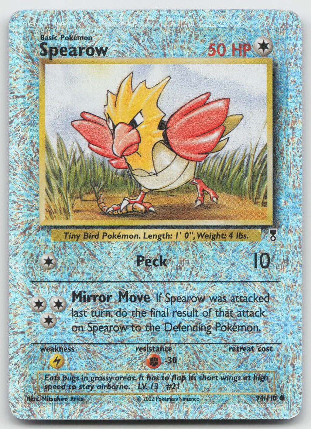Spearow Reverse Holo Common Legendary Collection 94/110 VLP