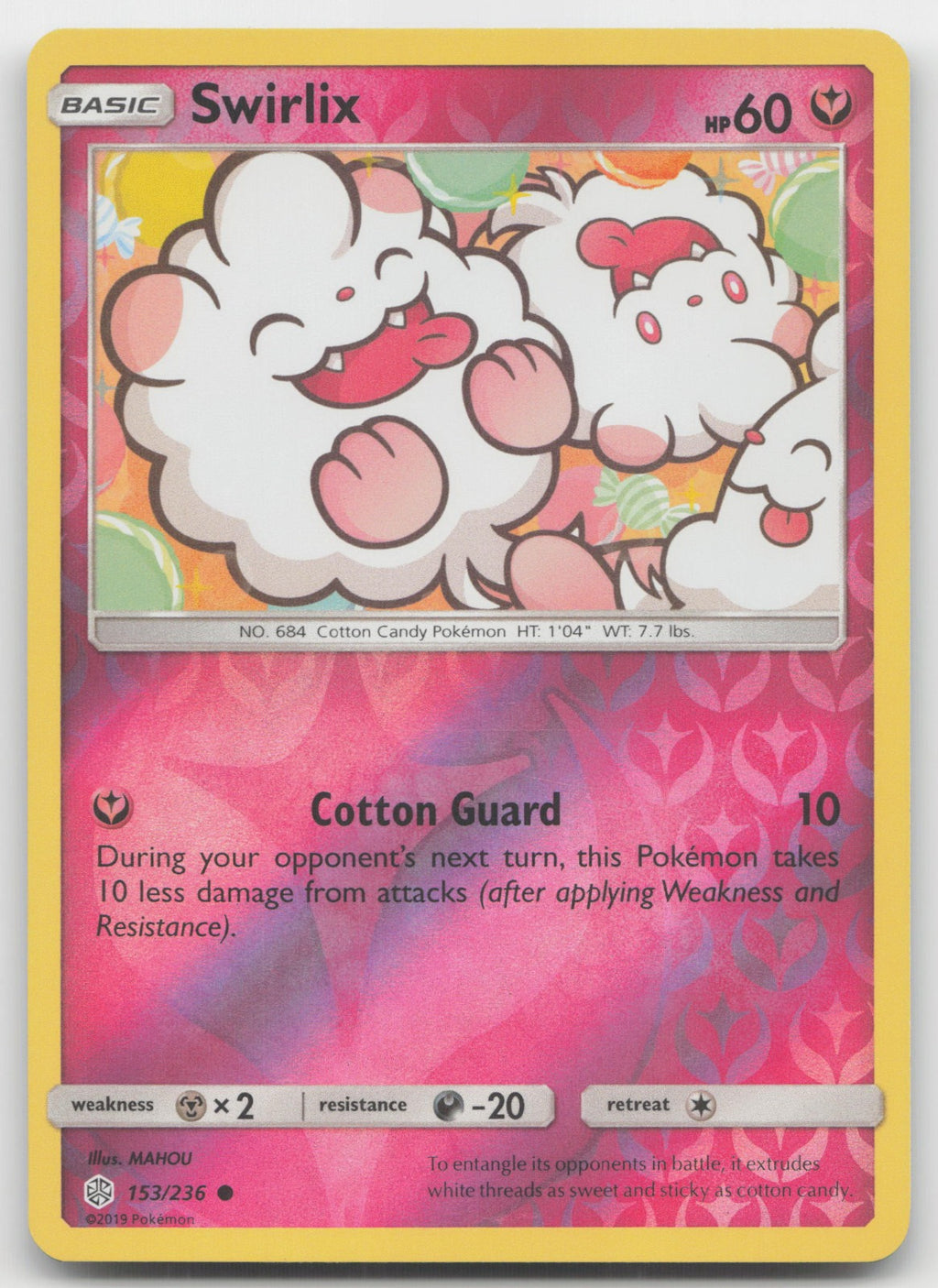 Swirlix Reverse Holo Common SM - Cosmic Eclipse 153/236 NM