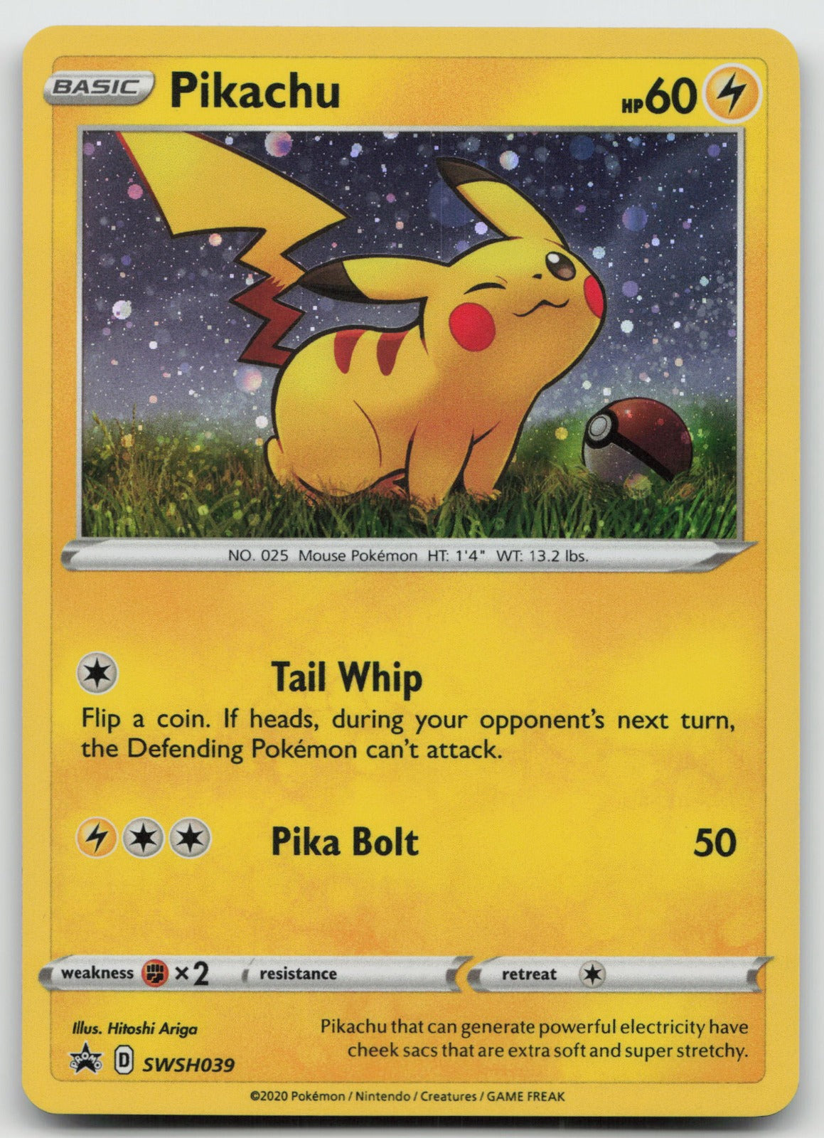 Pikachu Holo SWSH: Sword & Shield Promo Cards SWSH039 NM