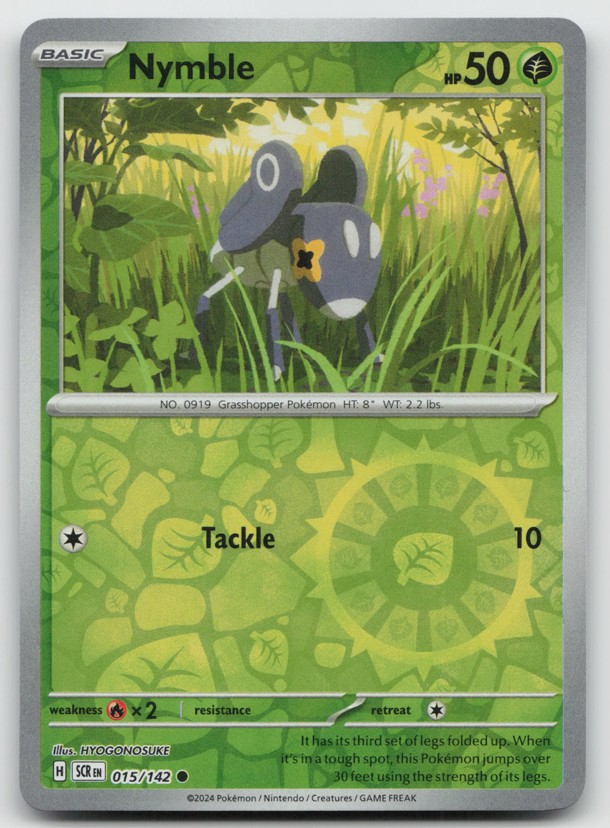 Nymble Common Reverse Holo SV07: Stellar Crown 015/142 NM