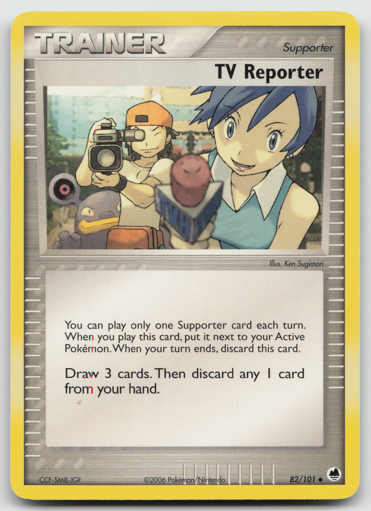 TV Reporter Uncommon Normal Dragon Frontiers 82/101 LP