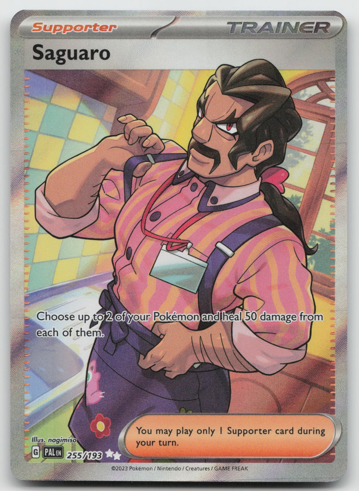 Saguaro Ultra Rare Holo SV02: Paldea Evolved 255/193 NM