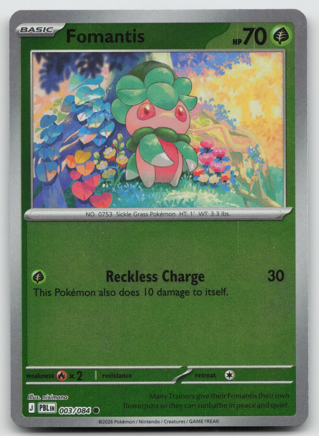 Fennekin Common Reverse Holo ME04: Chaos Rising 011/086 NM