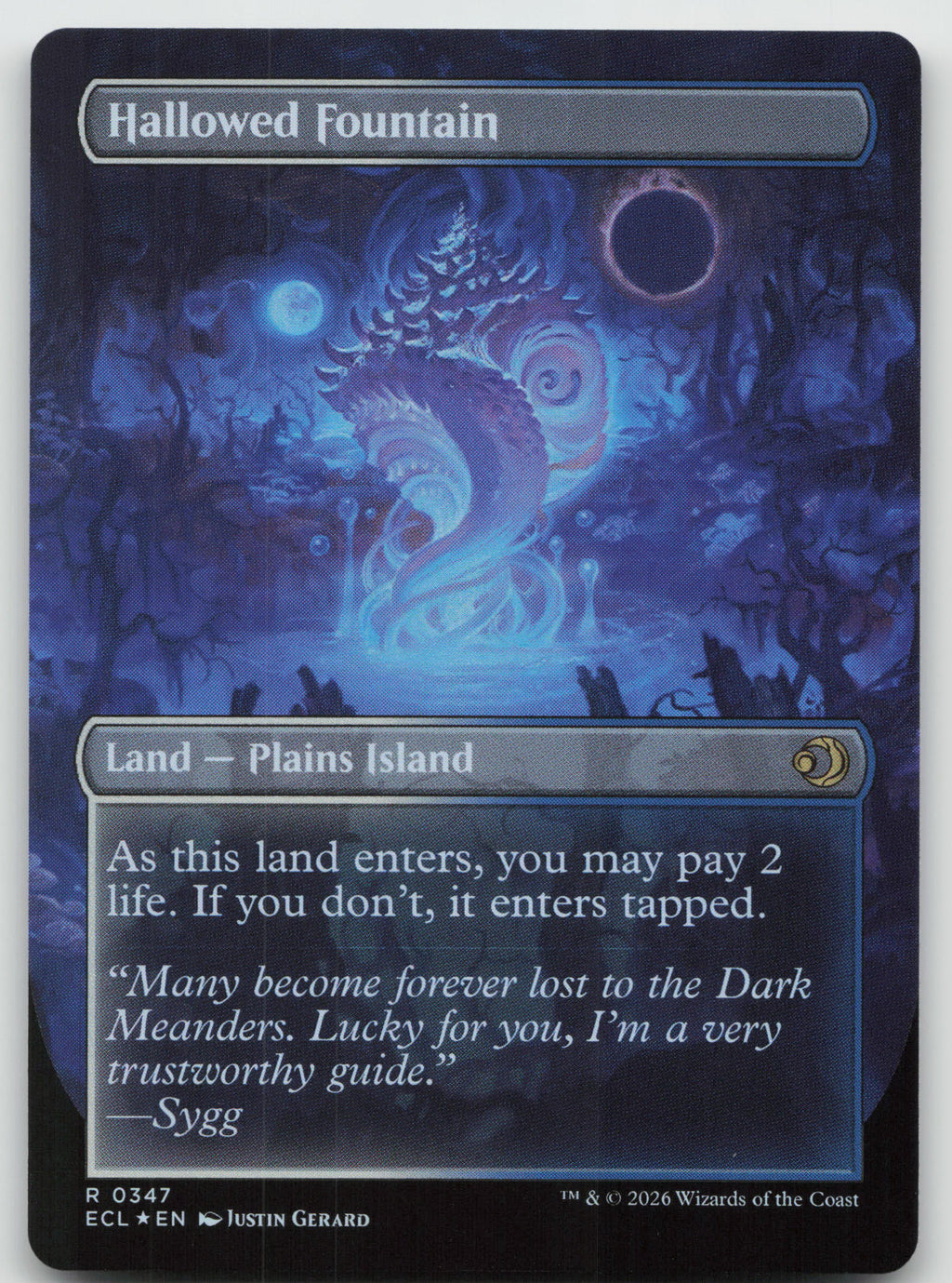 Hallowed Fountain (Borderless) R Foil Lorwyn Eclipsed 347 NM