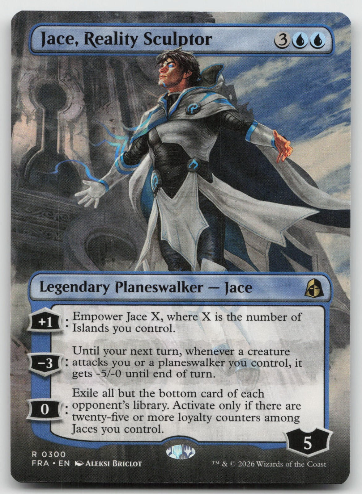 Jace, Reality Sculptor (Borderless) R Reality Fracture 300 NM