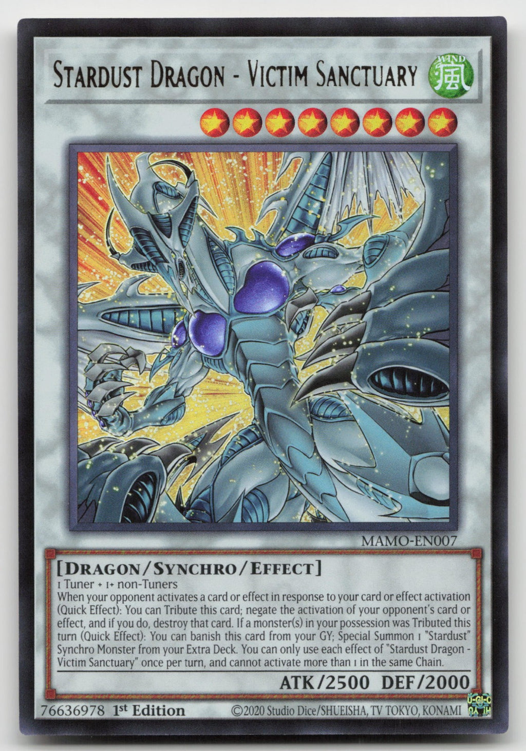 Stardust Dragon - Victim Sanctuary Ultra Rare Magnificent Monsters MAMO-EN007 NM