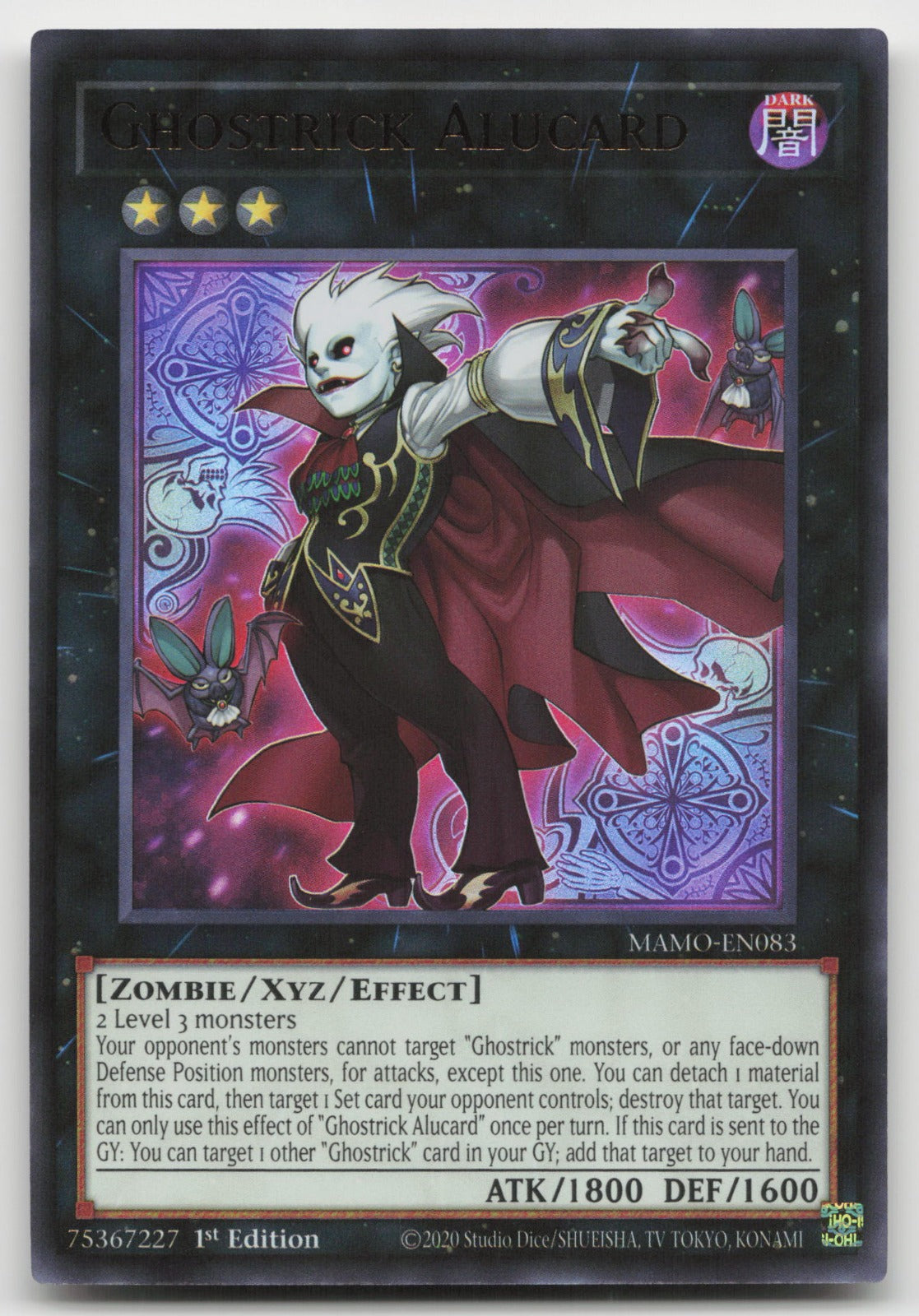 Ghostrick Alucard 1st Edition Ultra Rare Magnificent Monsters MAMO-EN083 NM