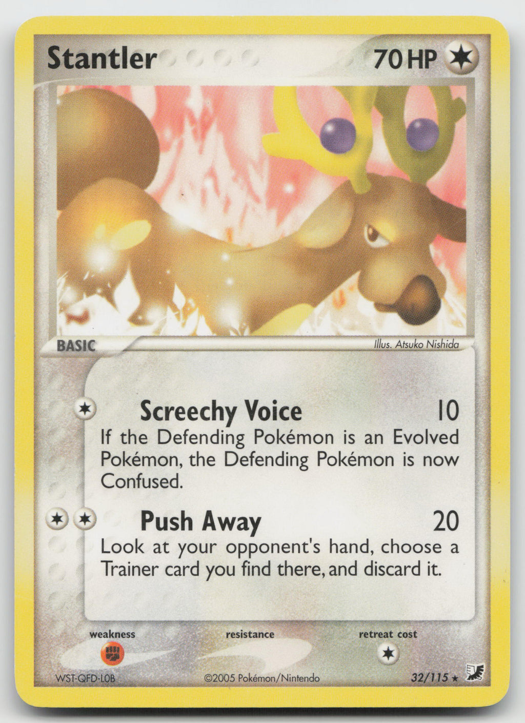 Stantler Rare Normal Unseen Forces 32/115 LP