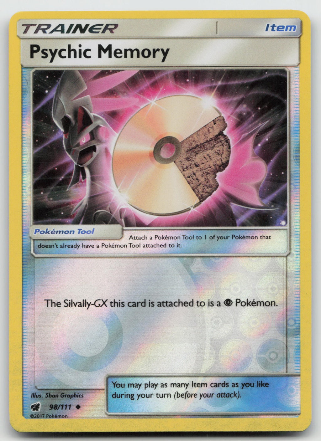 Psychic Memory Reverse Holo Uncommon SM - Crimson Invasion 98/111 VLP