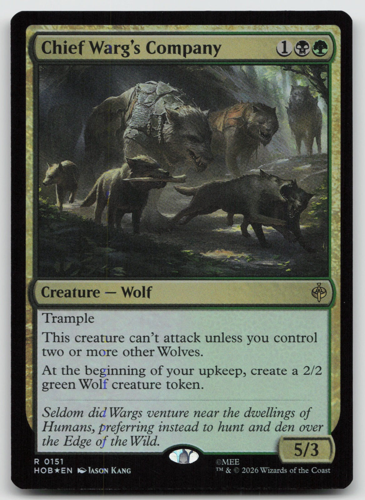 Chief Warg's Company R Foil The Hobbit 151 NM