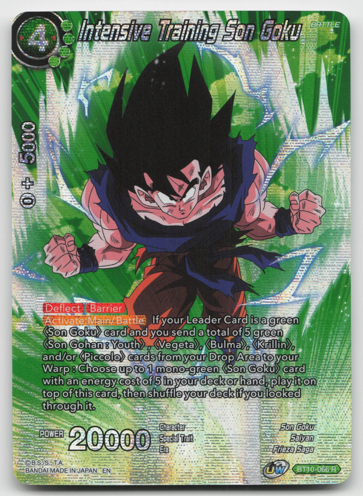 Intensive Training Son Goku Foil Theme Selection History of Son Goku BT10-066 NM