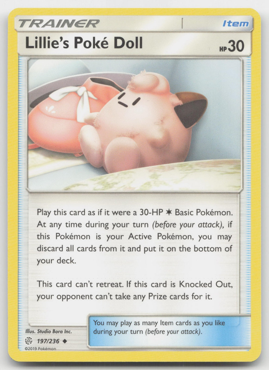 Lillie's Poke Doll Uncommon SM - Cosmic Eclipse 197/236 NM