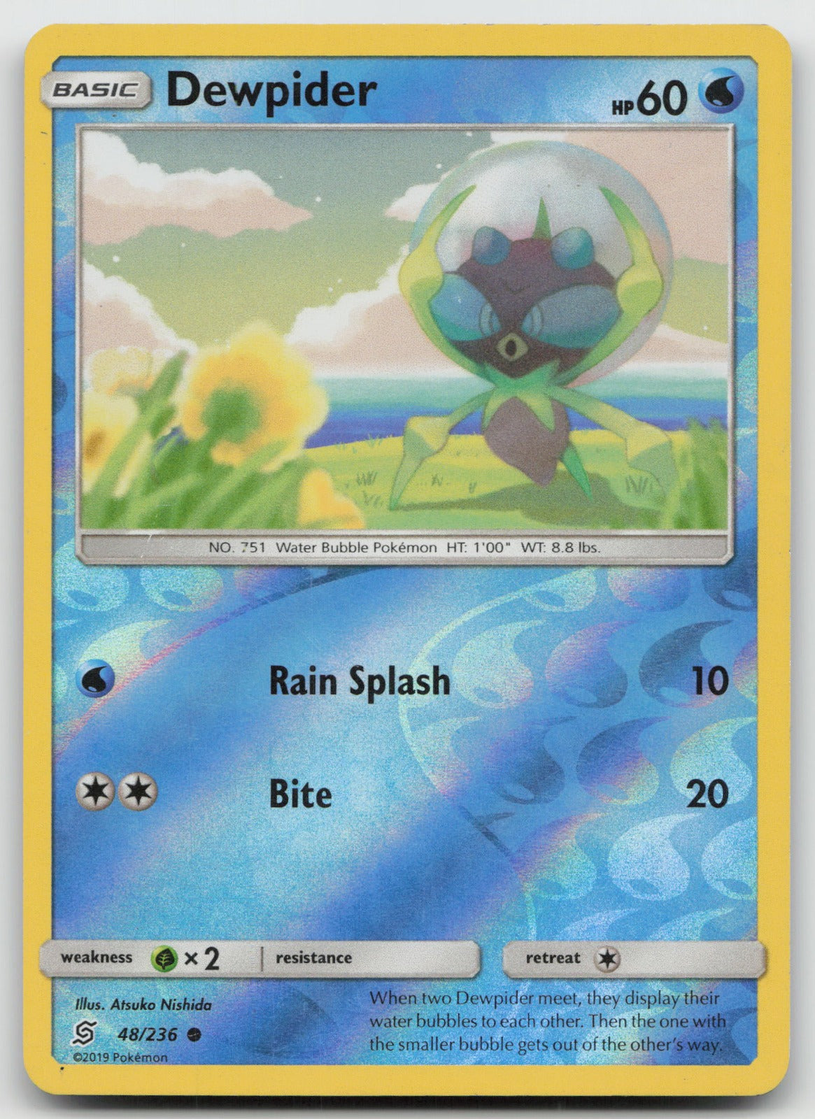 Dewpider Reverse Holo Common SM - Unified Minds 48/236 NM